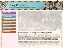 Tablet Screenshot of garyforster.com